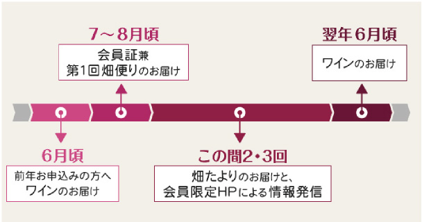 ワインをお届けするまでの流れ