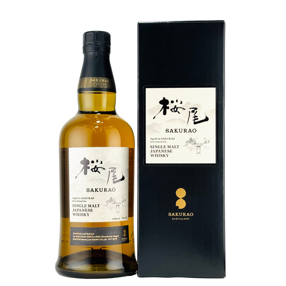 シングルモルトジャパニーズウイスキー 桜尾 43度 700ml